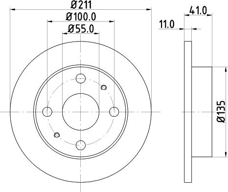 DON PCD14362 - Гальмівний диск autocars.com.ua