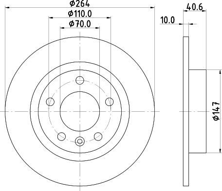 DON PCD14402 - Гальмівний диск autocars.com.ua