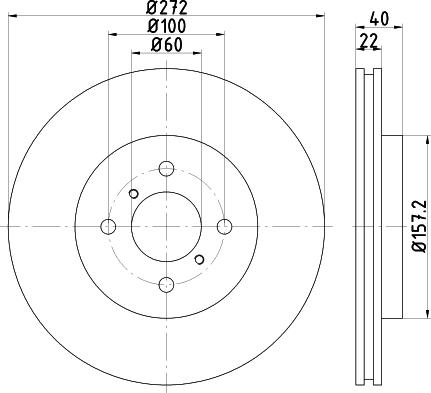 DON PCD14502 - Гальмівний диск autocars.com.ua