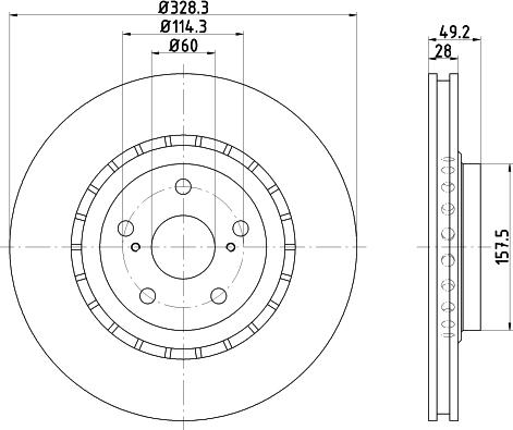 DON PCD14622 - Гальмівний диск autocars.com.ua