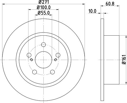 DON PCD14832 - Тормозной диск avtokuzovplus.com.ua