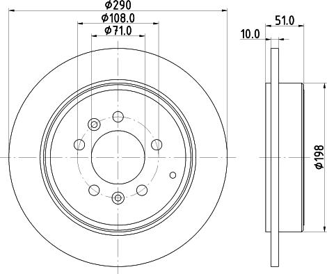 DON PCD14882 - Тормозной диск avtokuzovplus.com.ua