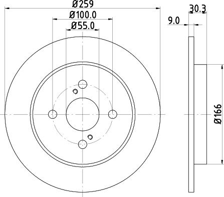 DON PCD14912 - Гальмівний диск autocars.com.ua