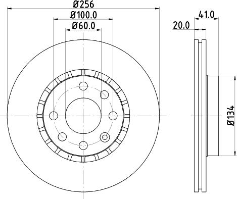 DON PCD14952 - Гальмівний диск autocars.com.ua