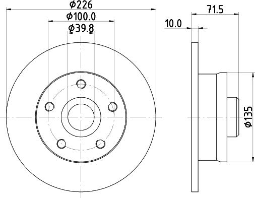 DON PCD15021 - Гальмівний диск autocars.com.ua