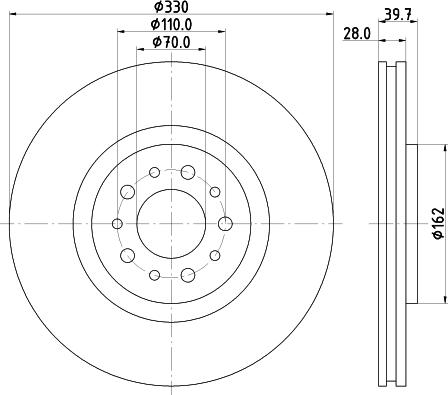 DON PCD15101 - Гальмівний диск autocars.com.ua