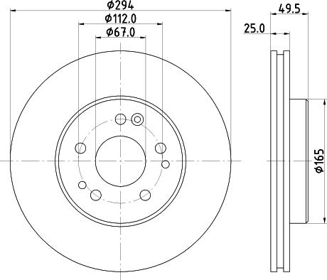 DON PCD15202 - Гальмівний диск autocars.com.ua