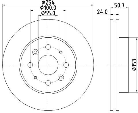 DON PCD15242 - Гальмівний диск autocars.com.ua