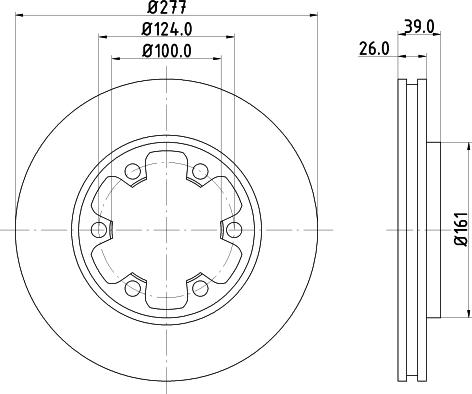 DON PCD15252 - Тормозной диск avtokuzovplus.com.ua