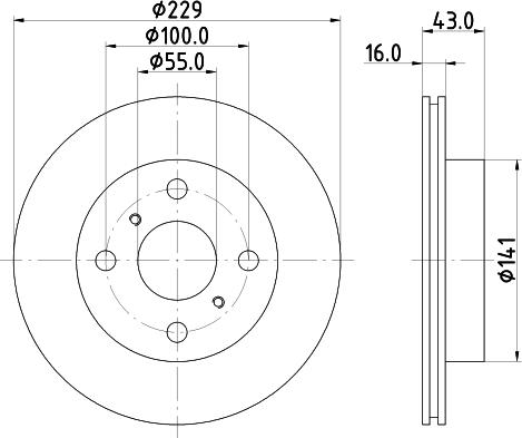 DON PCD15262 - Гальмівний диск autocars.com.ua