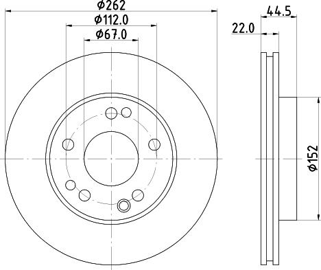 DON PCD15272 - Тормозной диск avtokuzovplus.com.ua