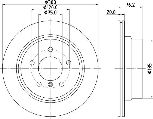 DON PCD15822 - Гальмівний диск autocars.com.ua