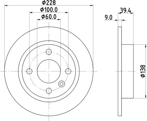 DON PCD15842 - Тормозной диск avtokuzovplus.com.ua