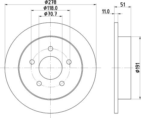 DON PCD15872 - Тормозной диск avtokuzovplus.com.ua