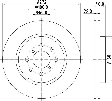 DON PCD15922 - Гальмівний диск autocars.com.ua