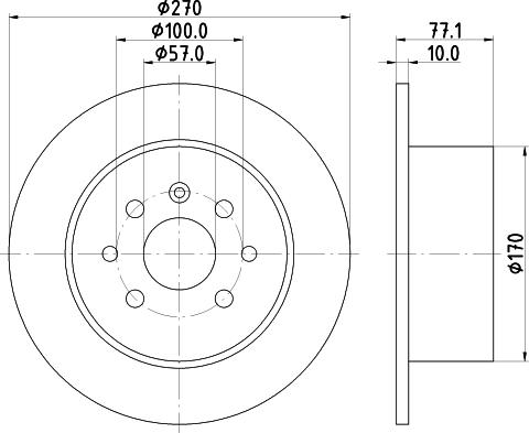 DON PCD15932 - Тормозной диск avtokuzovplus.com.ua