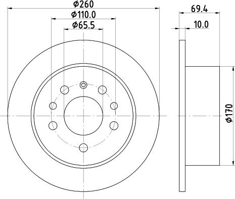 DON PCD15982 - Тормозной диск avtokuzovplus.com.ua