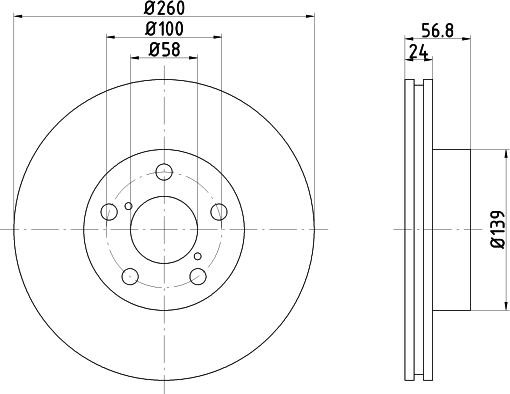 DON PCD16032 - Гальмівний диск autocars.com.ua