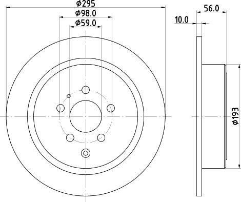 DON PCD16092 - Тормозной диск avtokuzovplus.com.ua