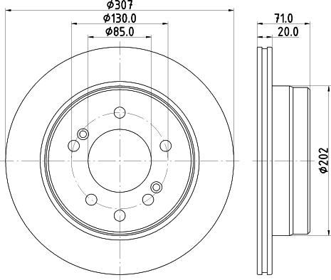 DON PCD16372 - Гальмівний диск autocars.com.ua