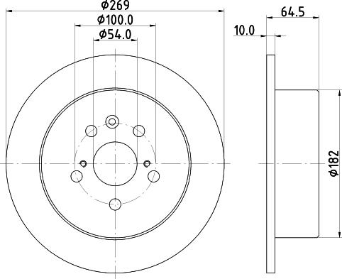 DON PCD16482 - Тормозной диск avtokuzovplus.com.ua