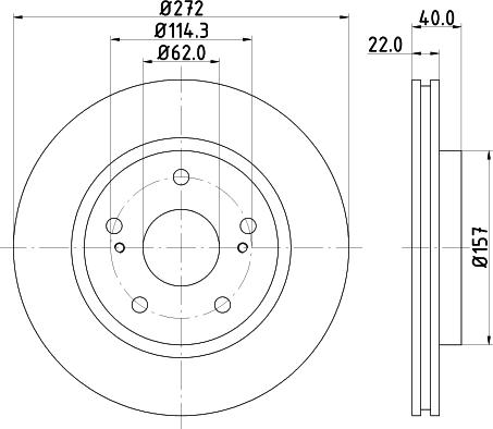 DON PCD17202 - Тормозной диск avtokuzovplus.com.ua