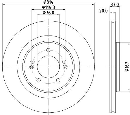 DON PCD17382 - Тормозной диск avtokuzovplus.com.ua