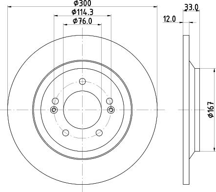 DON PCD17392 - Тормозной диск avtokuzovplus.com.ua