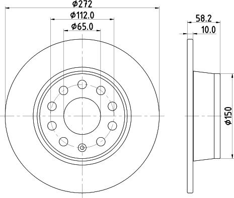 DON PCD17462 - Гальмівний диск autocars.com.ua