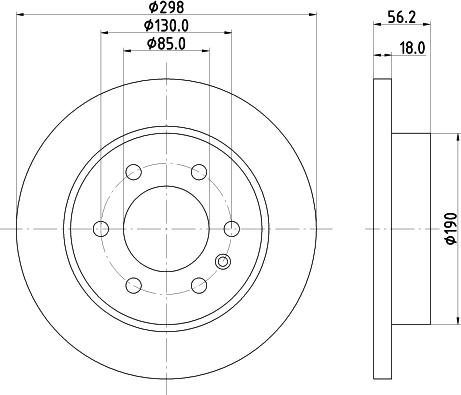 DON PCD17532 - Тормозной диск avtokuzovplus.com.ua