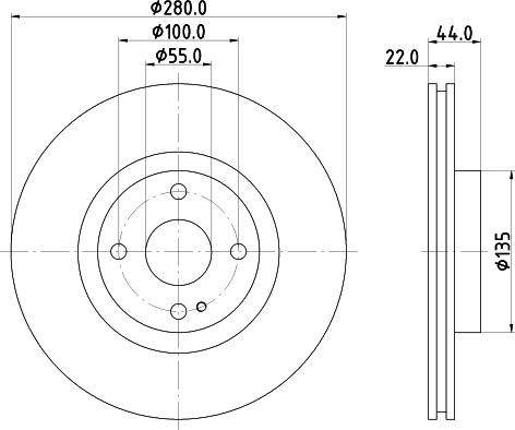 DON PCD17662 - Гальмівний диск autocars.com.ua