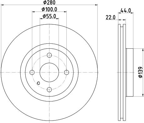 DON PCD17832 - Гальмівний диск autocars.com.ua