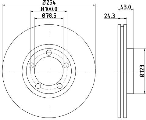 DON PCD17992 - Тормозной диск avtokuzovplus.com.ua