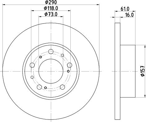 DON PCD18082 - Тормозной диск avtokuzovplus.com.ua