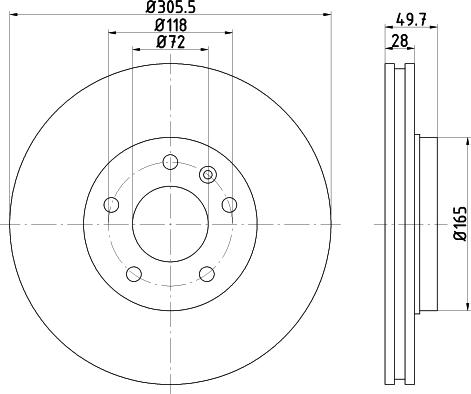 DON PCD18181 - Гальмівний диск autocars.com.ua