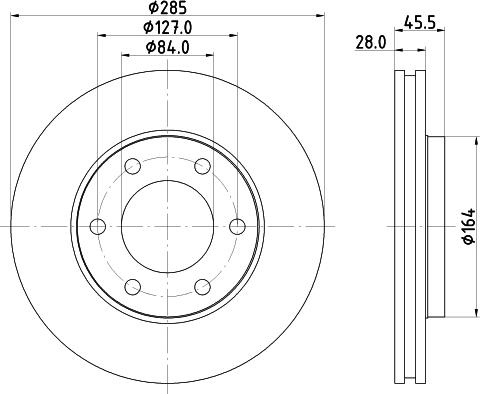 DON PCD18262 - Гальмівний диск autocars.com.ua