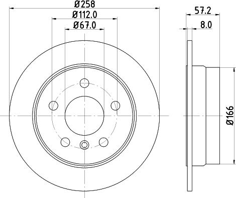 DON PCD18272 - Гальмівний диск autocars.com.ua