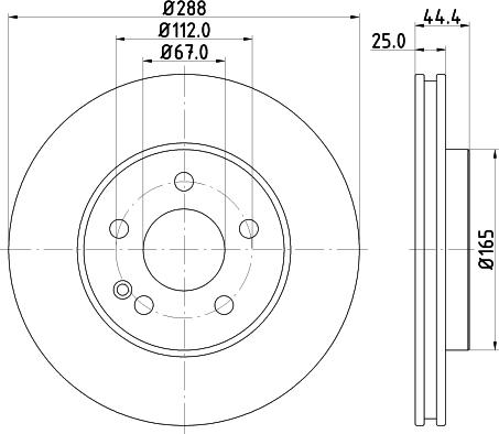 DON PCD18672 - Гальмівний диск autocars.com.ua