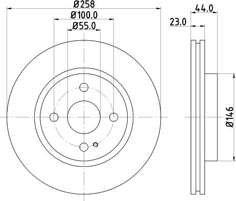 DON PCD18762 - Тормозной диск avtokuzovplus.com.ua