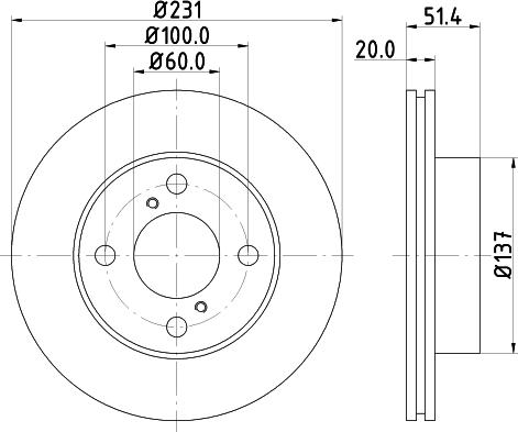 DON PCD18802 - Тормозной диск avtokuzovplus.com.ua