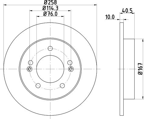 DON PCD18872 - Гальмівний диск autocars.com.ua