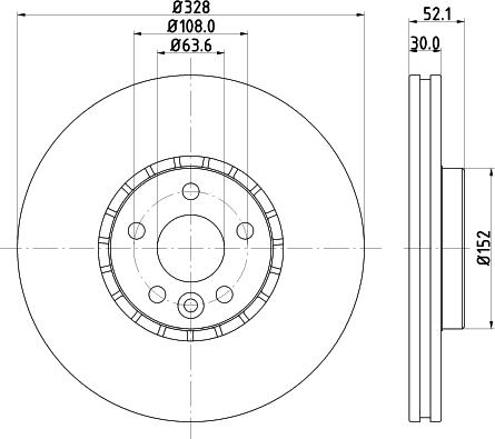 DON PCD18991 - Гальмівний диск autocars.com.ua