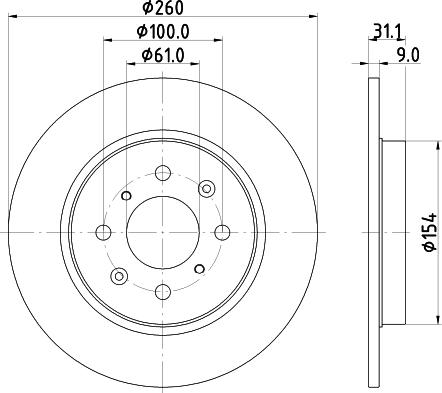 DON PCD19092 - Тормозной диск avtokuzovplus.com.ua