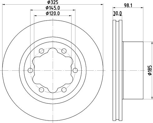 DON PCD19231 - Гальмівний диск autocars.com.ua