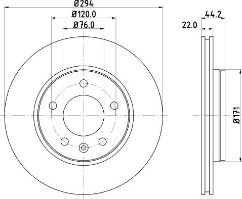 DON PCD19472 - Тормозной диск autodnr.net