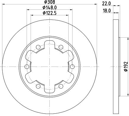 DON PCD19642 - Гальмівний диск autocars.com.ua