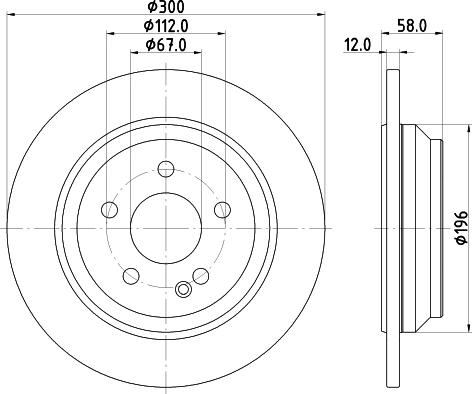 DON PCD19702 - Тормозной диск avtokuzovplus.com.ua