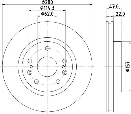 DON PCD19772 - Тормозной диск avtokuzovplus.com.ua