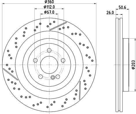 DON PCD20361 - Гальмівний диск autocars.com.ua