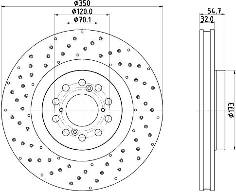 DON PCD20391 - Тормозной диск avtokuzovplus.com.ua